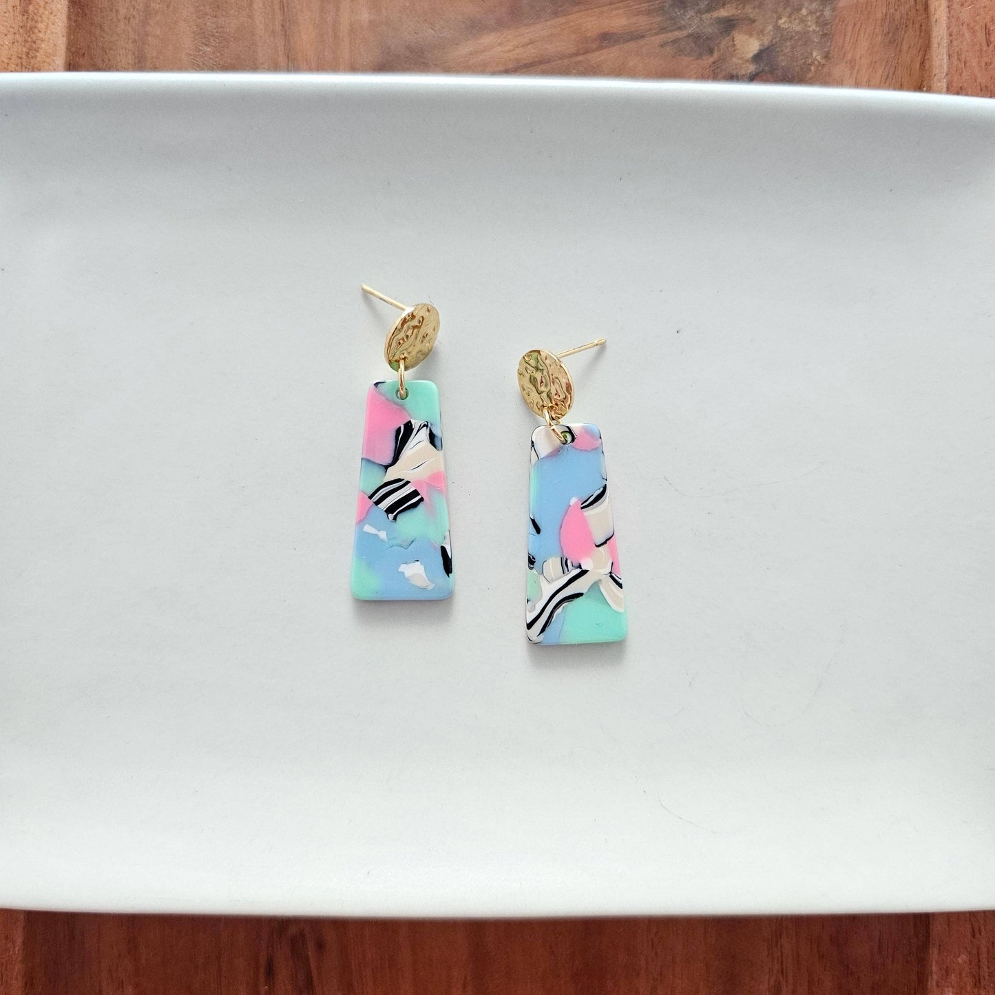 Mia Mini Earrings - 80's Pastel