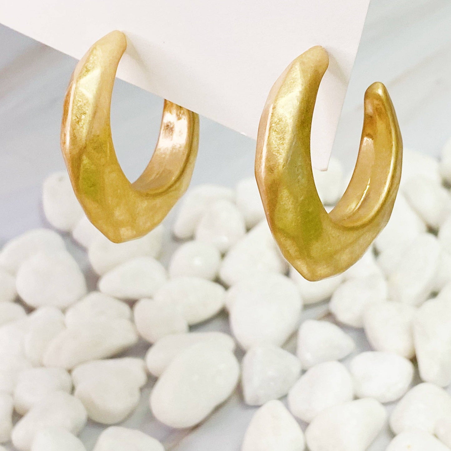 Monroe Faceted Hoop Earrings