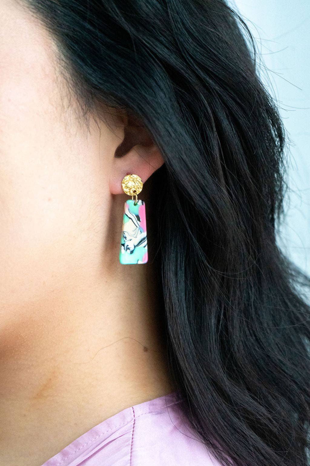 Mia Mini Earrings - 80's Pastel