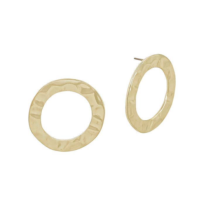 Gold Circle Studs