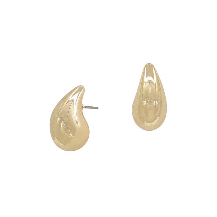 Gold Shine Mini Teardrop Stud