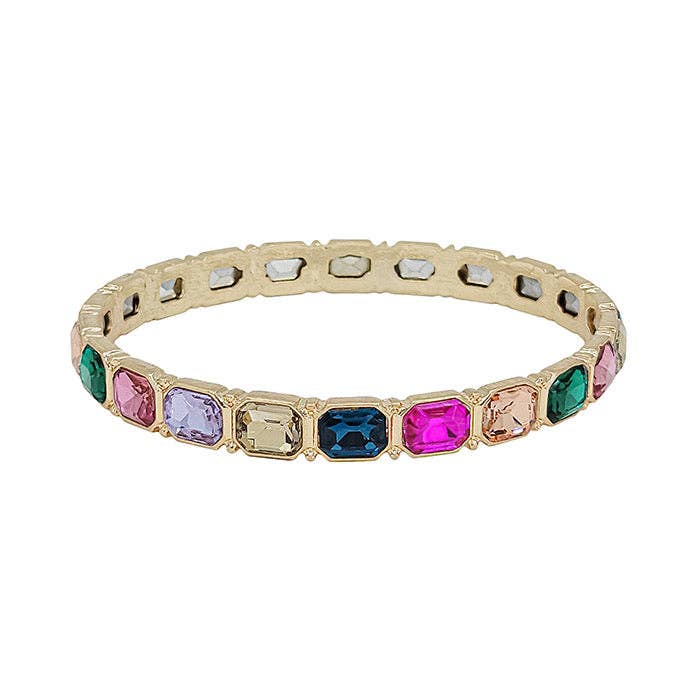 Gold & Multi Jewel Bangle