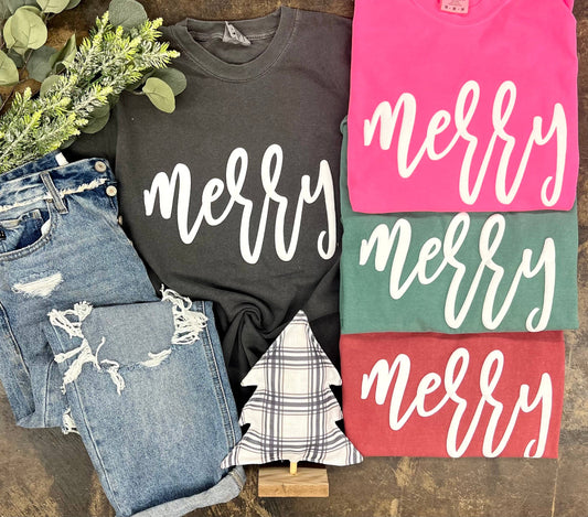 “Merry” Puff Christmas Tee