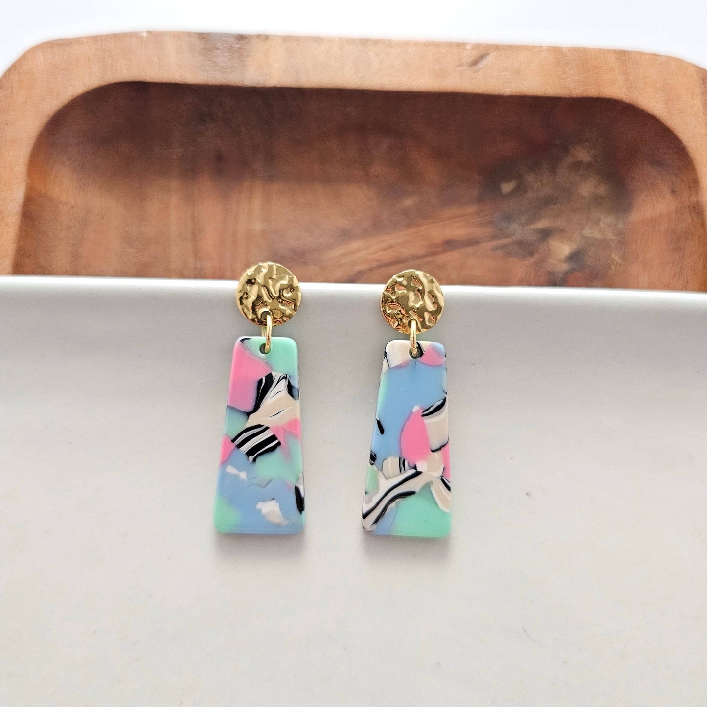 Mia Mini Earrings - 80's Pastel