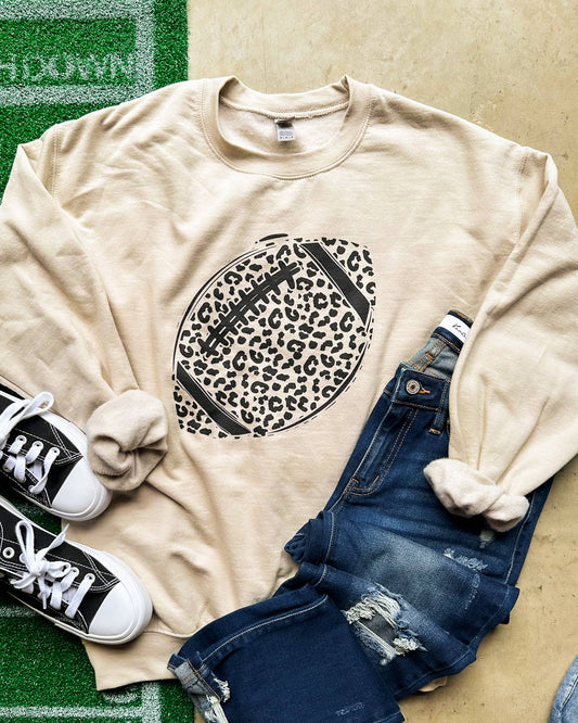 Leopard Football Sweatshirt