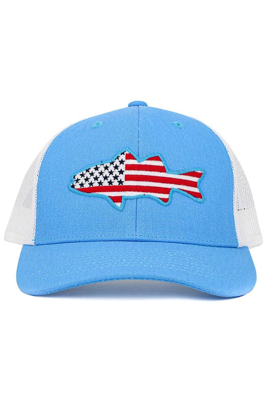 Fish Flag Mesh Back Baseball Cap