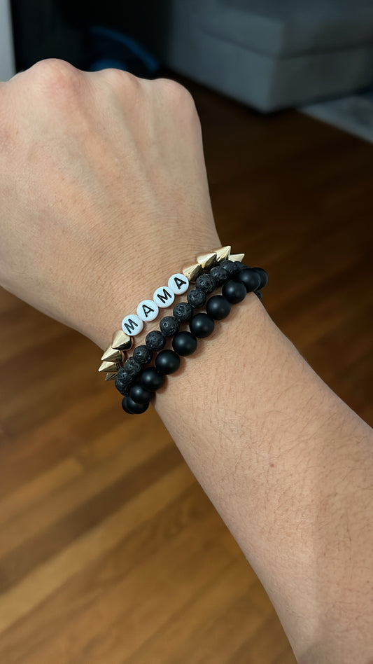 Edgy mama bracelet set